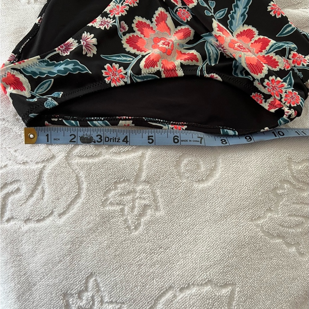 🌟3 for $25🌟 Old Navy Floral Hipster High Cut Swim Bottoms- Black/Pink/Coral/Blu - Picture 9 of 13